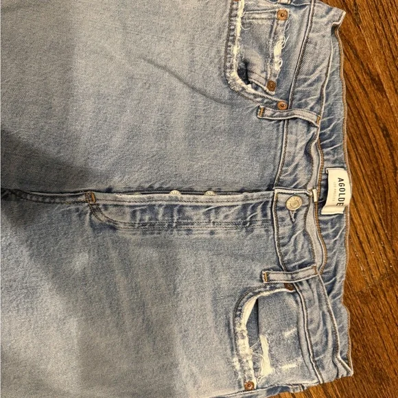 Agolde Blue High-Waist Jeans - Picture 2 of 4